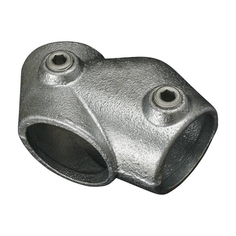 129C 30-60° Adjustable Short Tee Key Clamp To Suit 42.4mm Tube