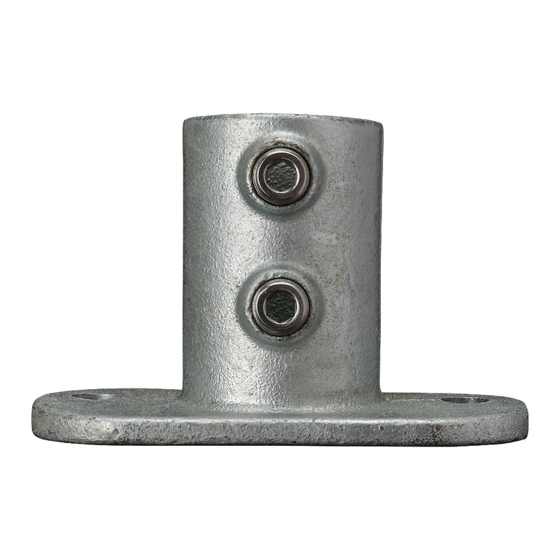 132B Oval Base Flange Key Clamp To Suit 33.7mm Tube