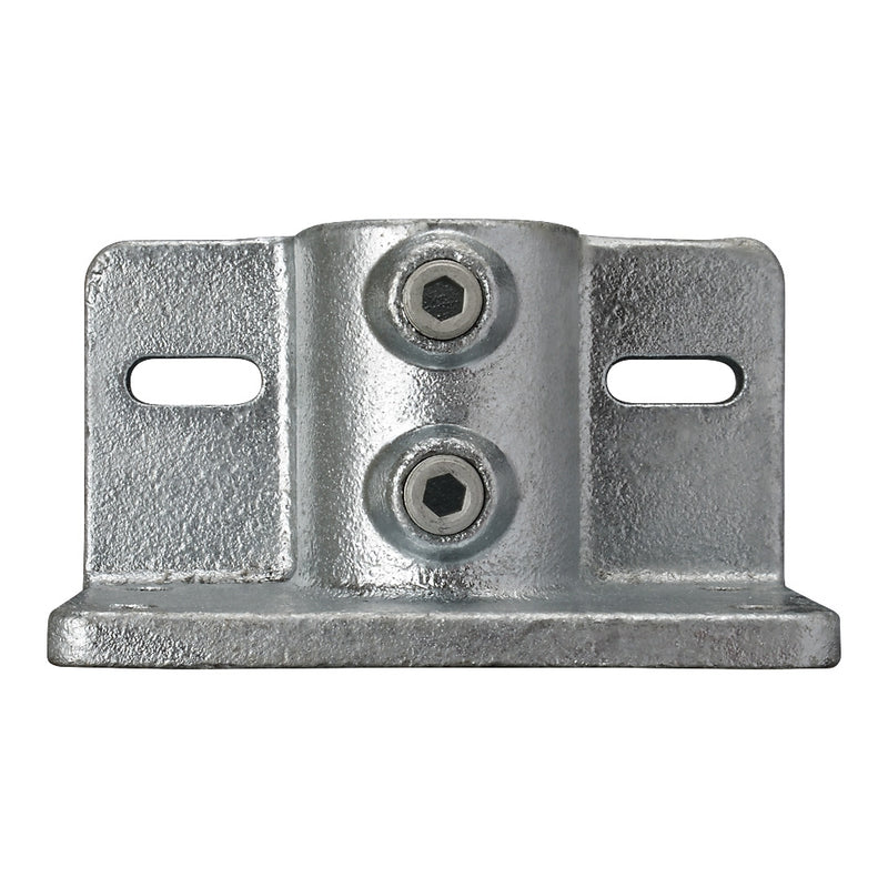 142B Base Flange With Kick Plate Fixing Key Clamp To Suit 33.7mm Tube