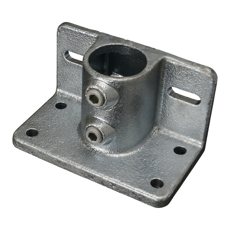 142C Base Flange With Kick Plate Fixing Key Clamp To Suit 42.4mm Tube