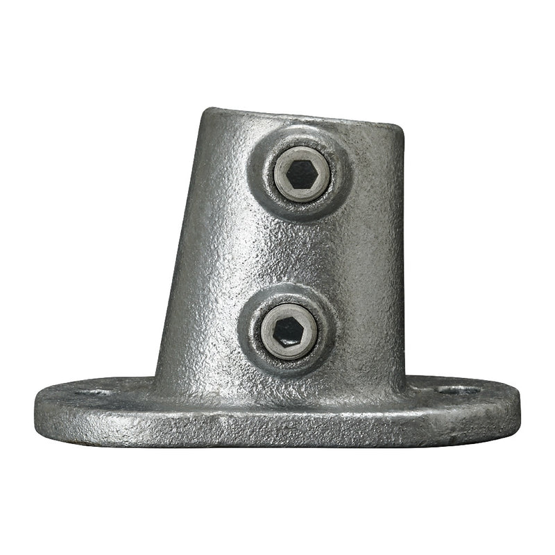 152ND Slope Oval Base Flange 0-11° Key Clamp To Suit 48.3mm Tube