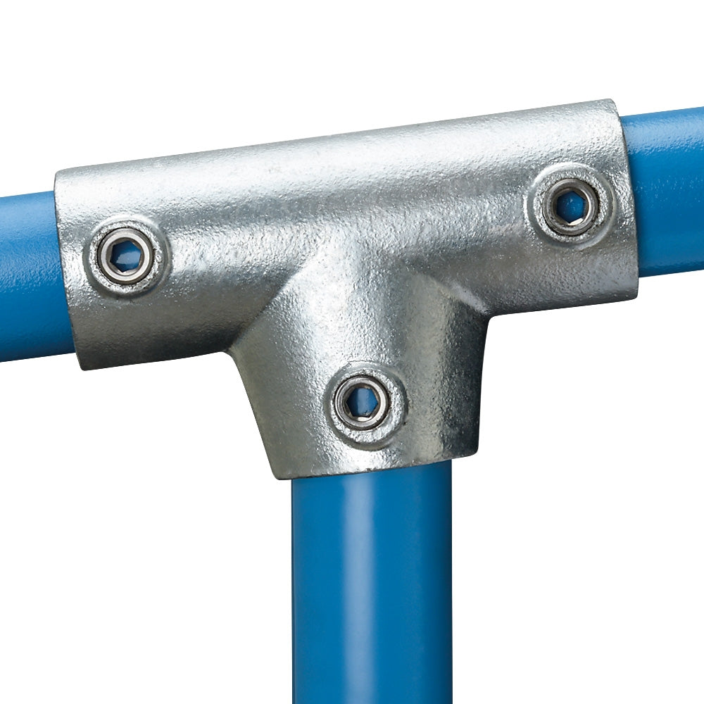 155D Sloping Tee Piece 0-11° Key Clamp To Suit 48.3mm Tube