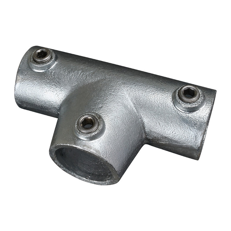155C Sloping Tee Piece 0-11° Key Clamp To Suit 42.4mm Tube