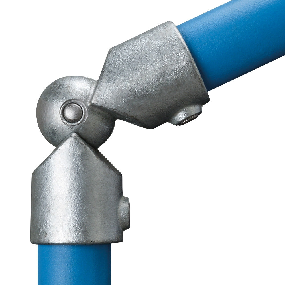 166B Adjustable Knuckle 0-120° Key Clamp To Suit 33.7mm Tube