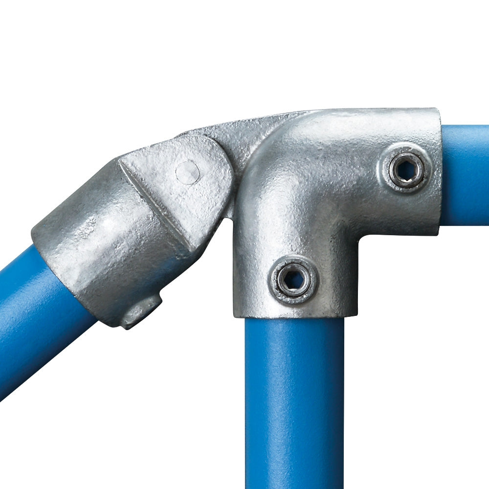 175D 90° Elbow With Swivel Connection Key Clamp To Suit 48.3mm Tube