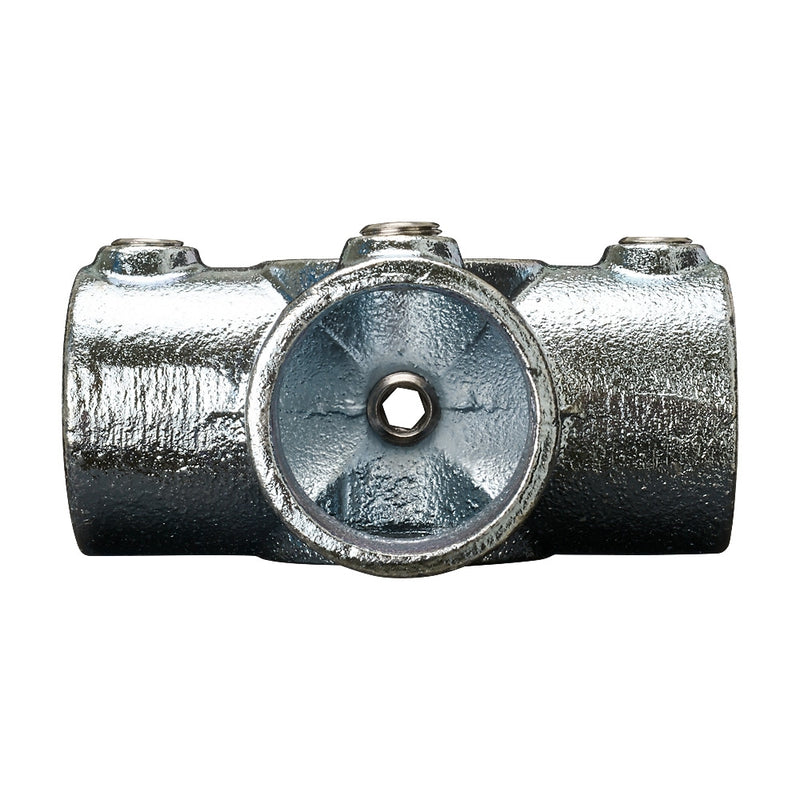 176B 3 Way Side Outlet Tee Key Clamp To Suit 33.7mm Tube