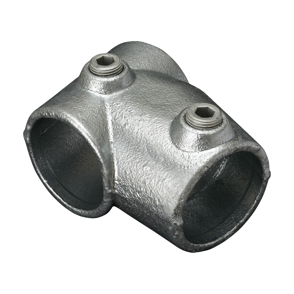 253C Short Slope Tee 11-29° Key Clamp To Suit 42.4mm Tube
