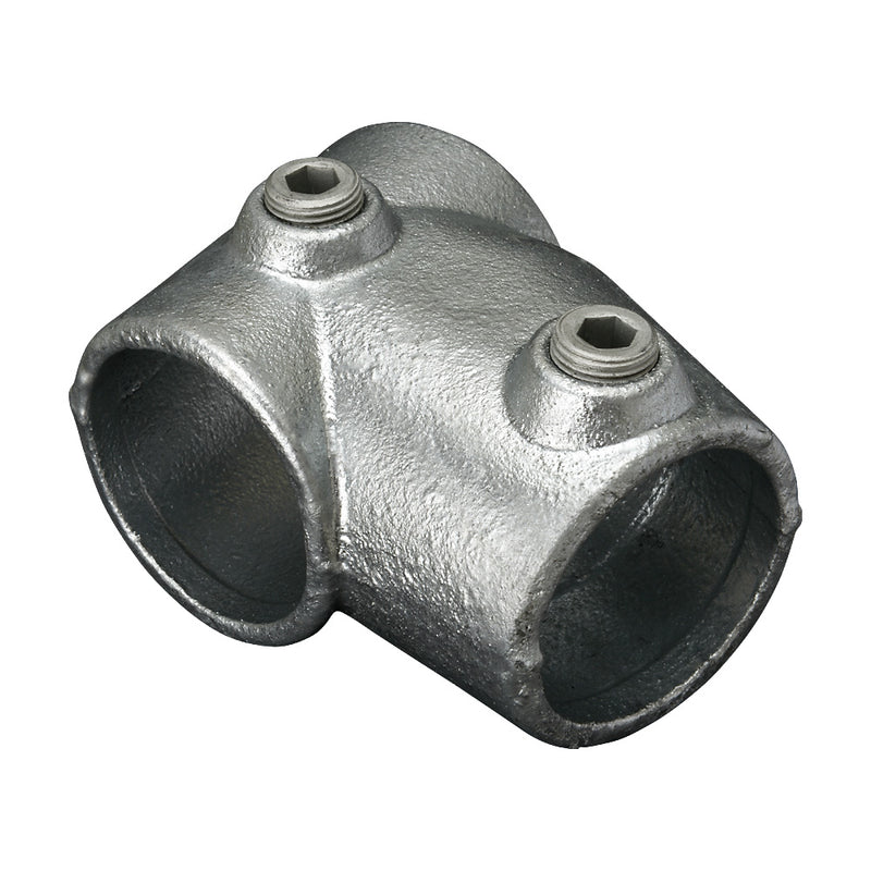 253C Short Slope Tee 11-29° Key Clamp To Suit 42.4mm Tube