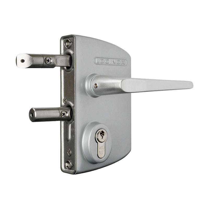 Locinox LPKQ U2 Anti Panic Lock To Suit 40 - 60mm Box Section With Half Silver Handle