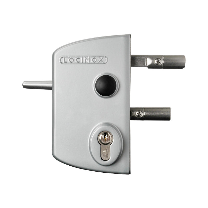 Locinox LPKQ U2 Anti Panic Lock To Suit 40 - 60mm Box Section With Half Silver Handle