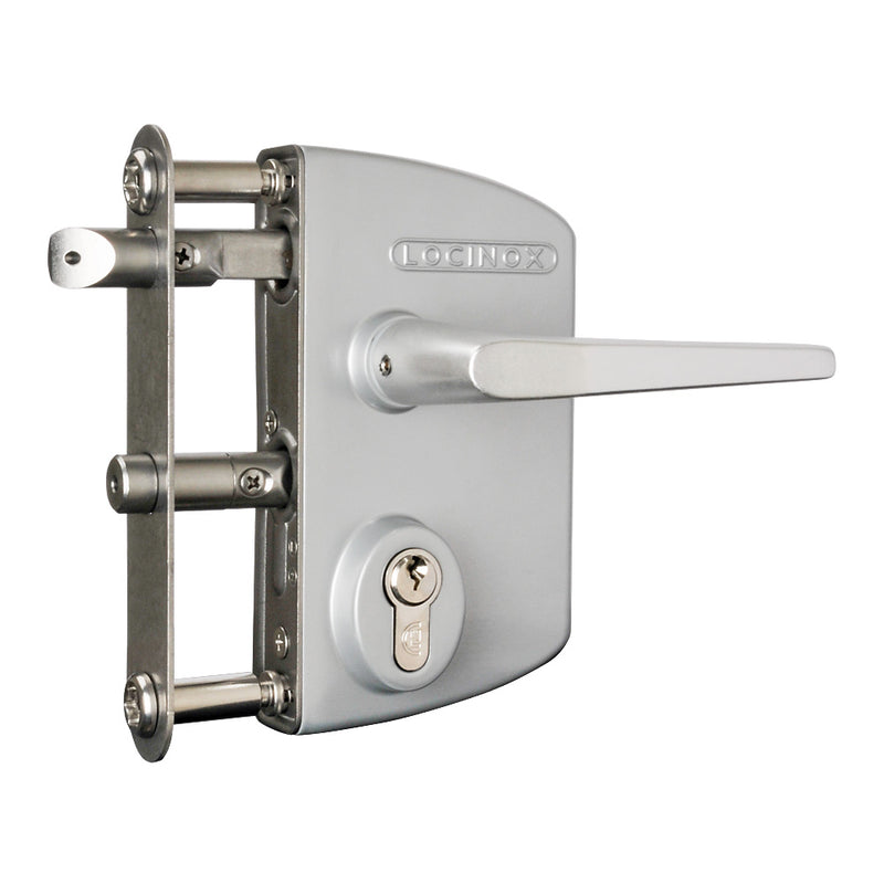 Locinox LPKQ U2 Anti Panic Lock To Suit 40 - 60mm Box Section With Half Silver Handle