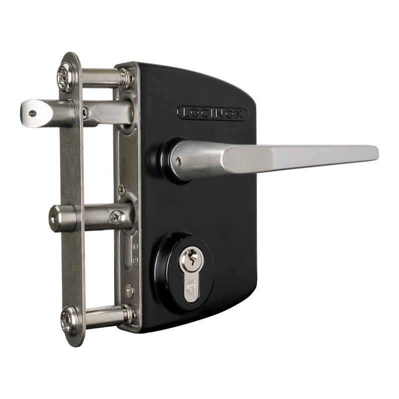 Locinox LPKQ U2 Anti Panic Lock To Suit 40 - 60mm Box Section With Half Silver Handle