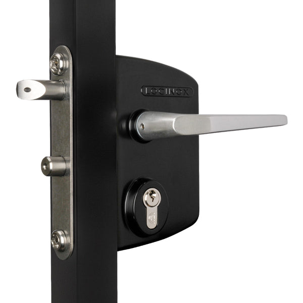 Locinox LPKQ U2 Anti Panic Lock To Suit 40 - 60mm Box Section With Half Silver Handle