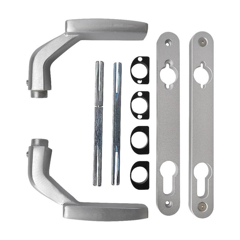 Locinox 3006FIX Aluminium Blocking Handle Pair Anodised