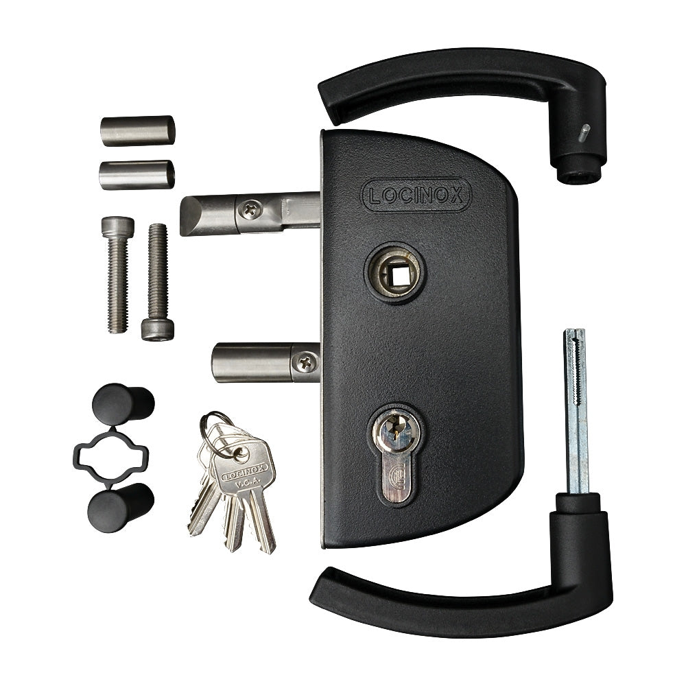 Locinox LAKZ P1 Garden Gate Lock To Suit 40 x 40mm Box Section