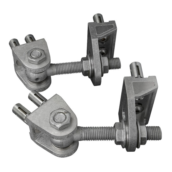 Locinox 180° Bolt On 4D Adjustable Hinge 16mm Galvanised (Pair)