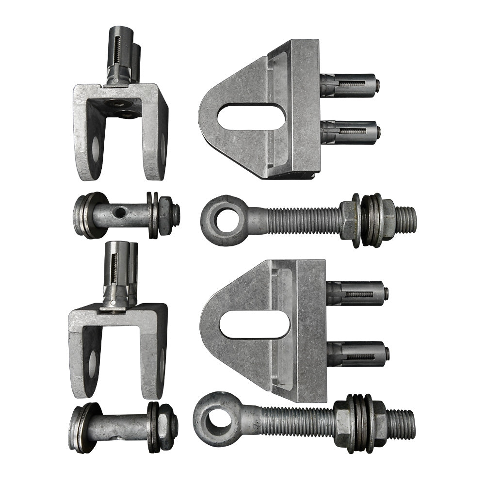 Locinox 180° Bolt On 4D Adjustable Hinge 16mm Galvanised (Pair)