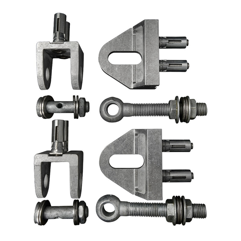 Locinox 180° Bolt On 4D Adjustable Hinge 16mm Galvanised (Pair)