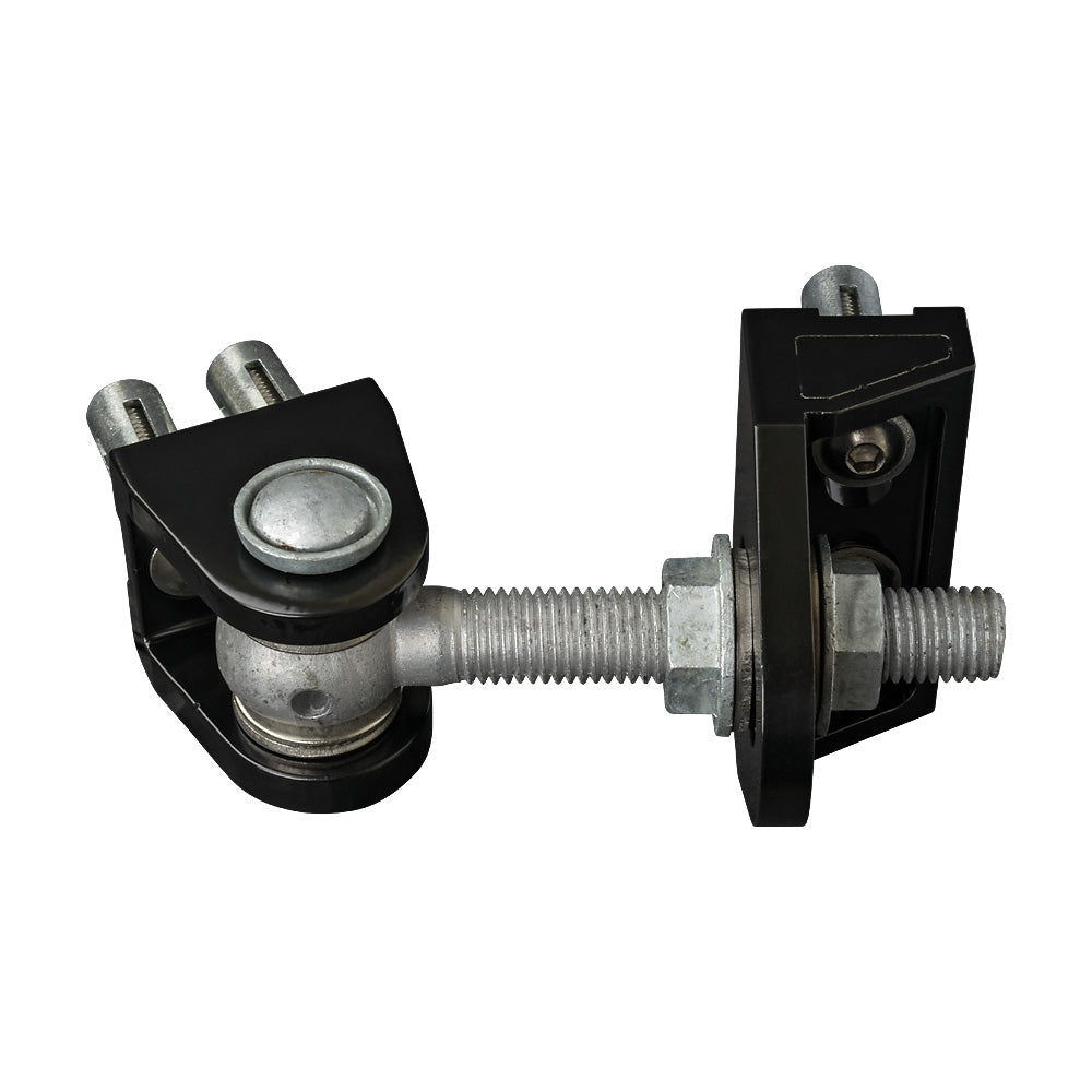 Locinox 180° Bolt On 4D Adjustable Hinges 16mm Black 9005 (Pair)