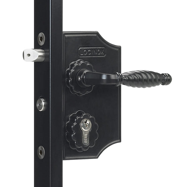 Locinox LAPQ H2L Large Ornamental Gate Lock To Suit 10 - 30mm Flat Profile