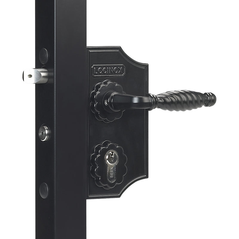 Locinox LAKY F2L Small Ornamental Gate Lock To Suit 30 - 40mm Box Section
