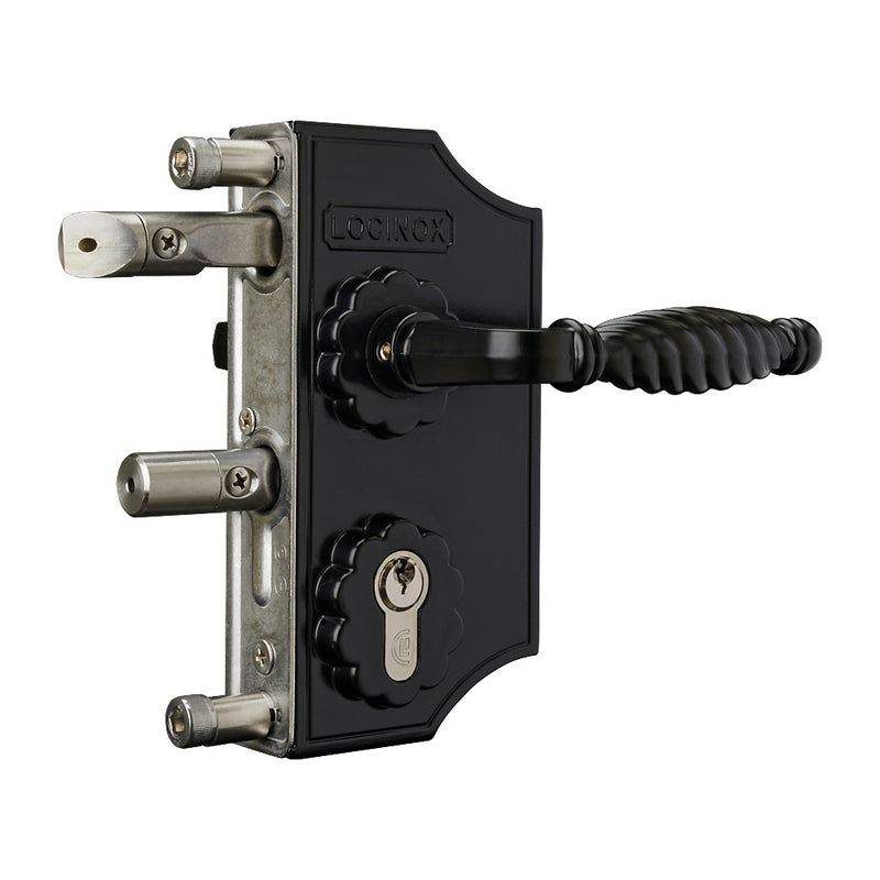 Locinox LAKY F2L Small Ornamental Gate Lock To Suit 30 - 40mm Box Section