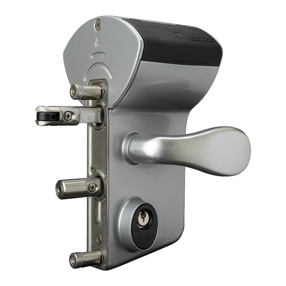 Locinox LMKQ Vinci 2 Sided Mechanical Code Lock Silver To Suit 30 - 50mm Box Section