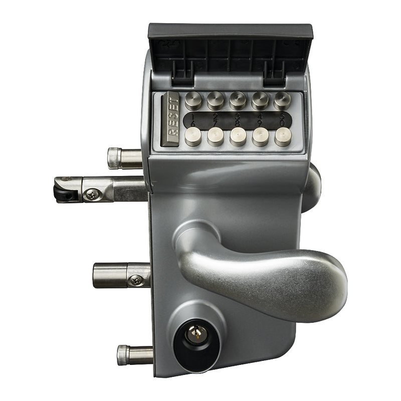 Locinox LMKQ Vinci 2 Sided Mechanical Code Lock Silver To Suit 30 - 50mm Box Section