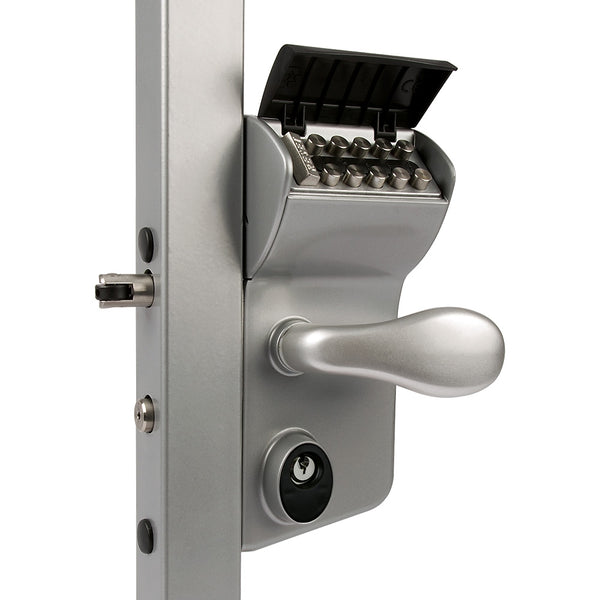 Locinox LMKQ Vinci 2 Sided Mechanical Code Lock Silver To Suit 30 - 50mm Box Section