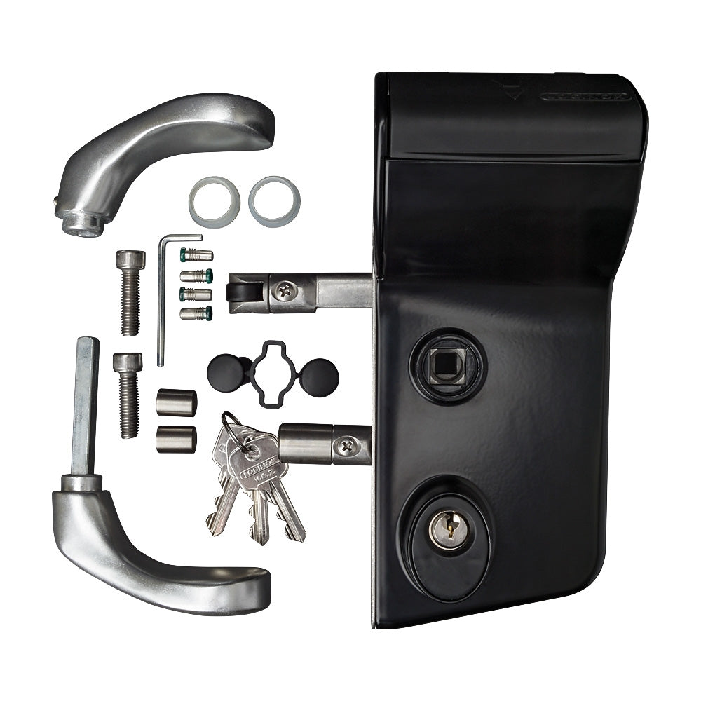 Locinox LMKQ Vinci 2 Sided Mechanical Code Lock Black To Suit 30 - 50mm Box Section