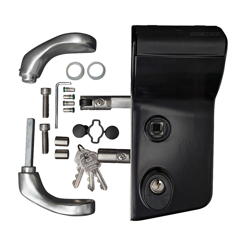 Locinox LMKQ Vinci 2 Sided Mechanical Code Lock Black To Suit 30 - 50mm Box Section