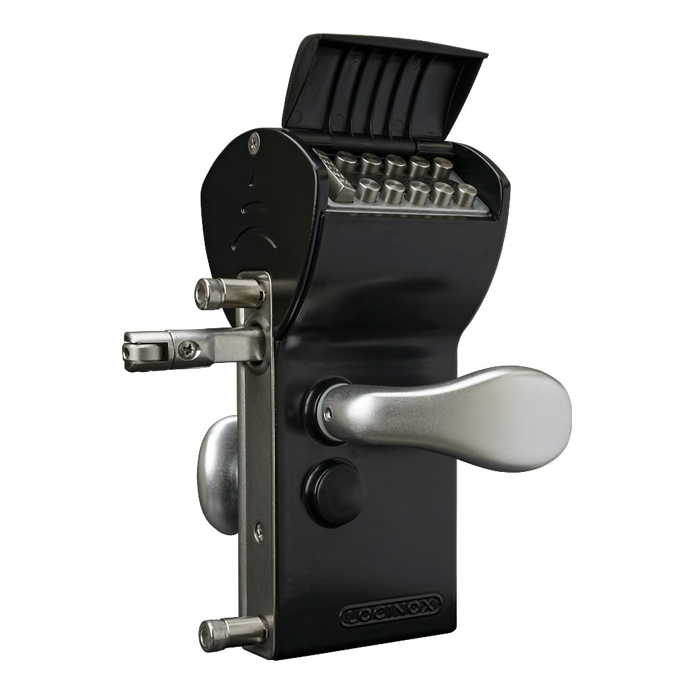 Locinox LFKQ Vinci 1 Sided Mechanical Code Lock Black To Suit 30 - 50mm Box Section