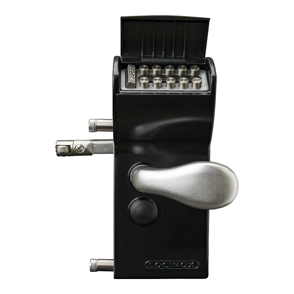Locinox LFKQ Vinci 1 Sided Mechanical Code Lock Black To Suit 30 - 50mm Box Section