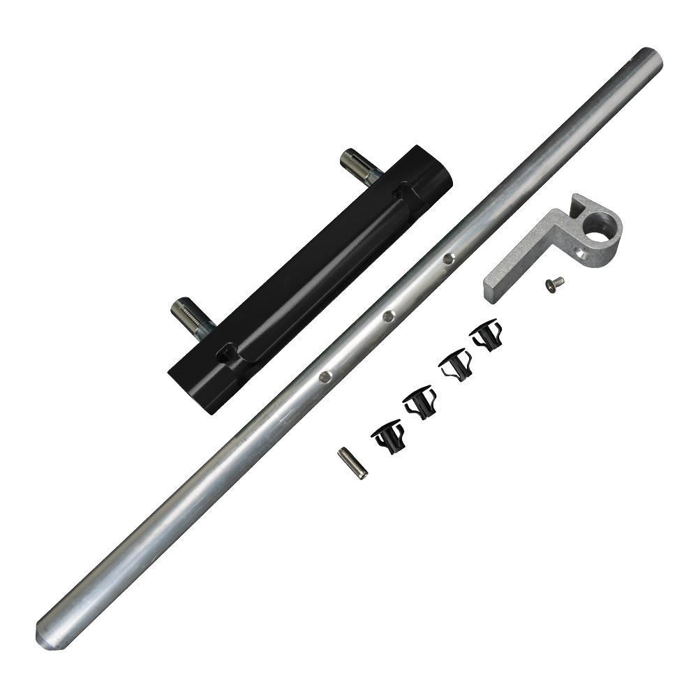 LOCVSAB Locinox VSA Surface Mounted Dropbolt Black RAL 9005 With Aluminium Bolt