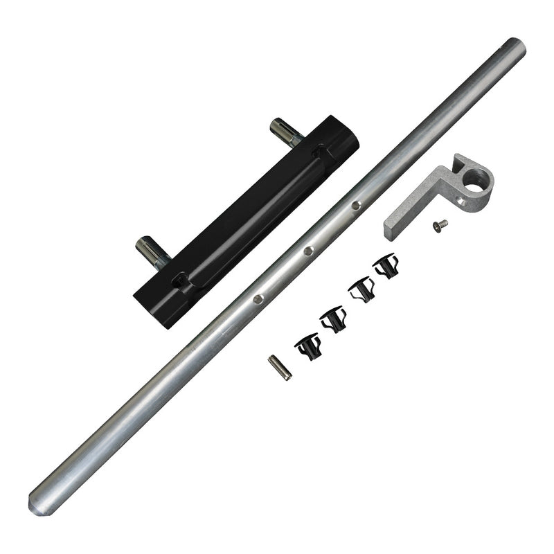 LOCVSAB Locinox VSA Surface Mounted Dropbolt Black RAL 9005 With Aluminium Bolt