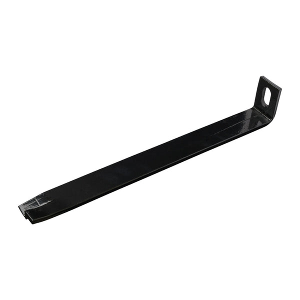 Galvanised Support Lug With Slotted Hole 300 x 50mm Black Powder Coated Finish