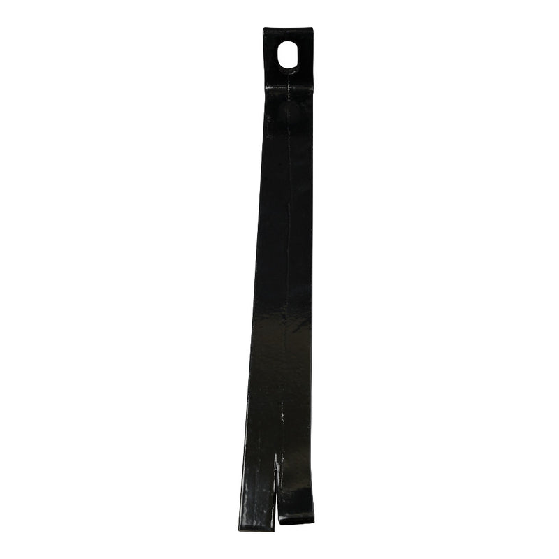 Galvanised Support Lug With Slotted Hole 300 x 50mm Black Powder Coated Finish