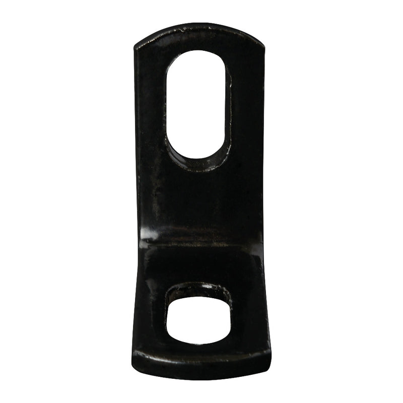 Slotted Fixing Lug Galvanised 50 x 50 x 25mm Black Powder Coated