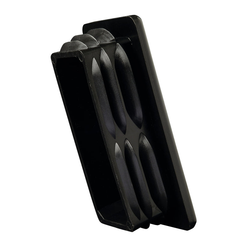 100 x 50mm Black Plastic Rectangular End Cap