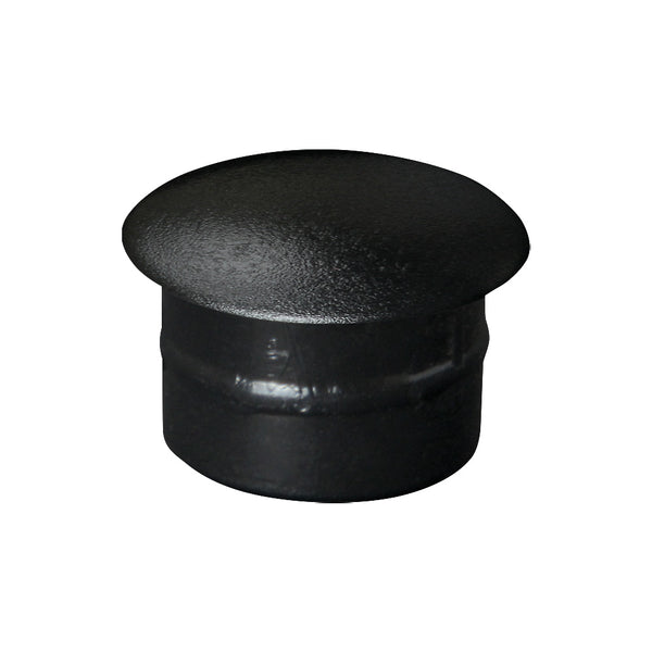 Black Plastic Cap For 12mm Holes
