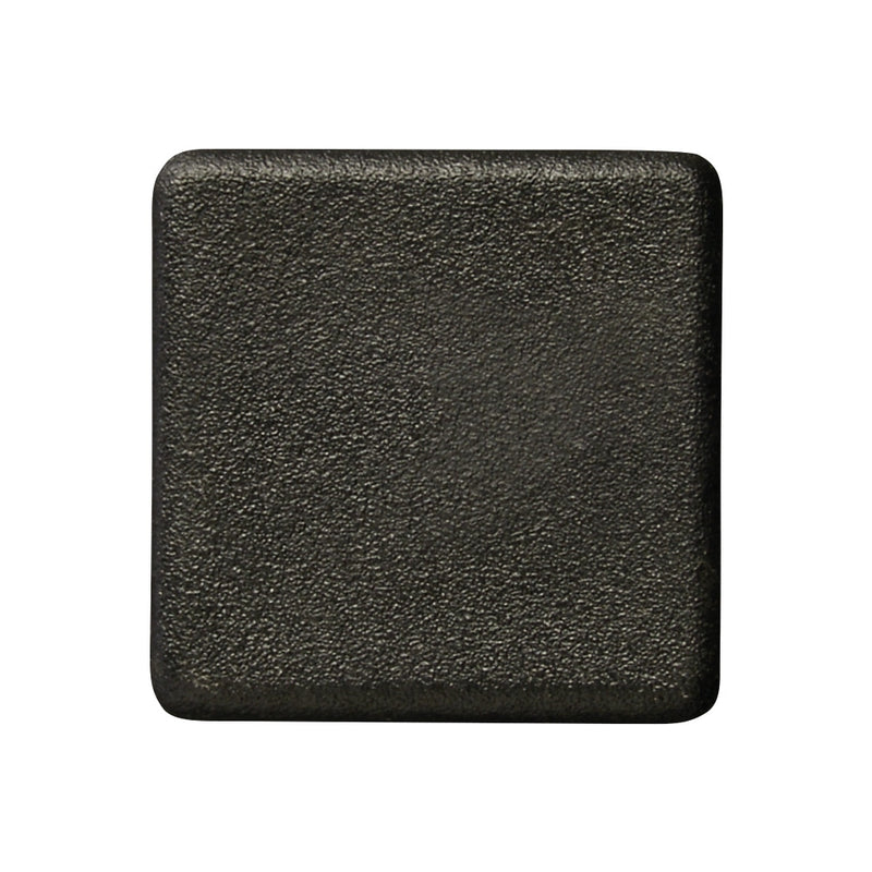 20 x 20mm Black Plastic Square End Cap