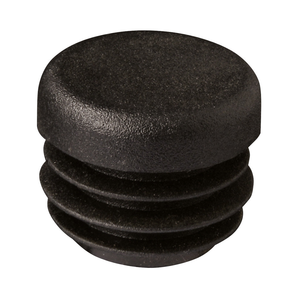 Black Plastic End Cap For 20mm Diameter Tube