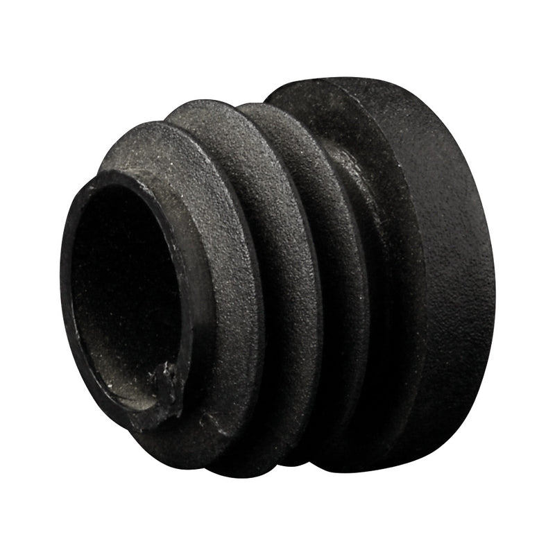 Black Plastic End Cap For 20mm Diameter Tube