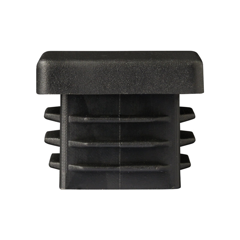 25 x 25mm Black Plastic Square End Cap