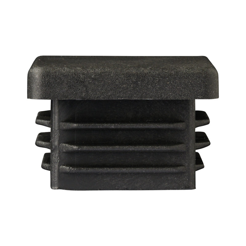 30 x 30mm Black Plastic Square End Cap