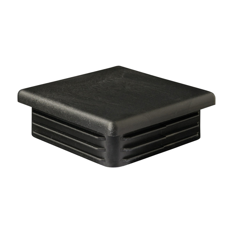 60 x 60mm Black Plastic Square End Cap