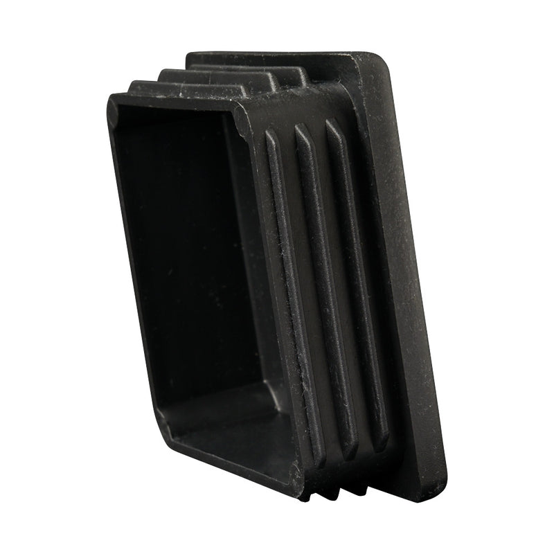 60 x 60mm Black Plastic Square End Cap