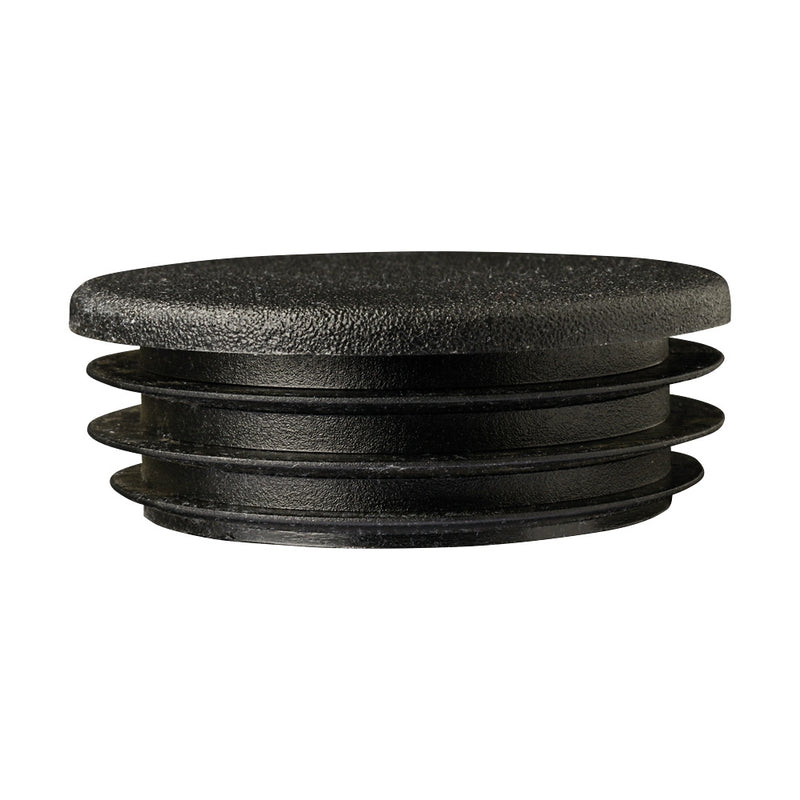 Black Plastic End Cap For 60mm Diameter Tube