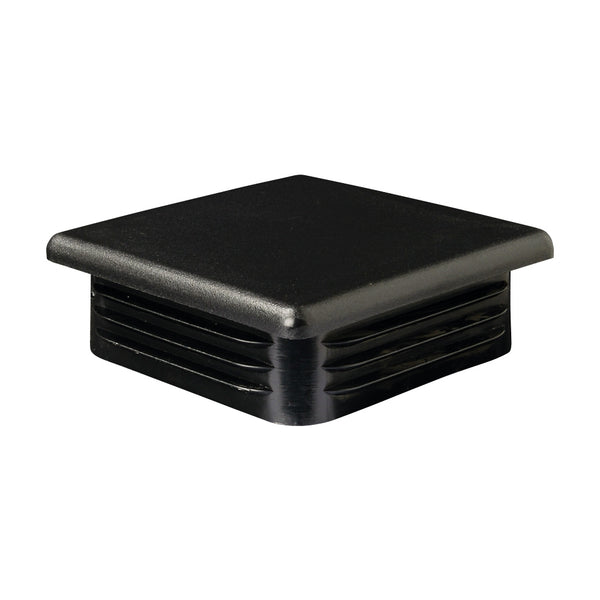 PC70 70 x 70mm Black Plastic Square End Cap