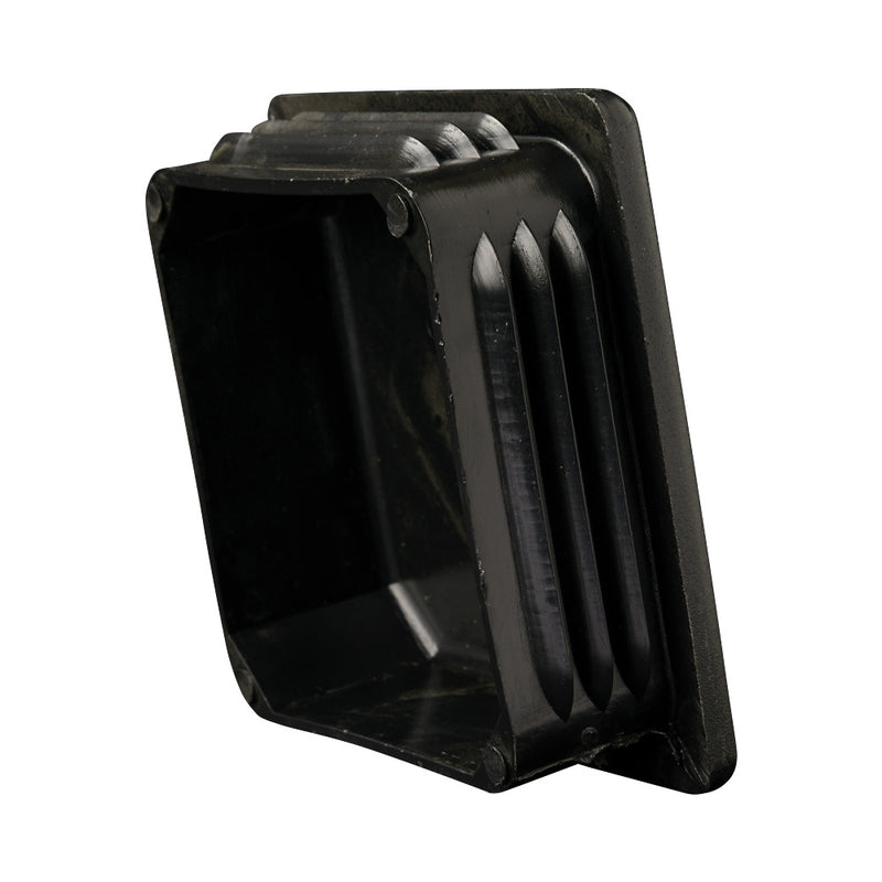 PC70 70 x 70mm Black Plastic Square End Cap